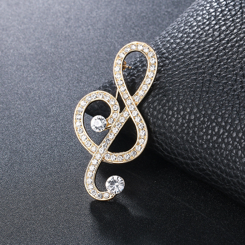 Temperament Corsage Brooch | Alloy Gem Inlay Unisex 8 Styles