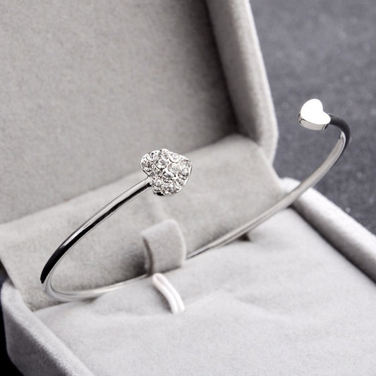 Full Heart Diamante Bracelet for Women
