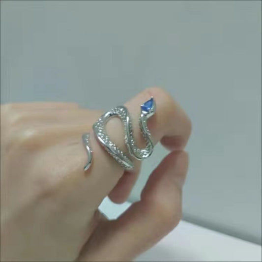 Snake Pattern Ring | Alloy Women's Electroplated Platinum