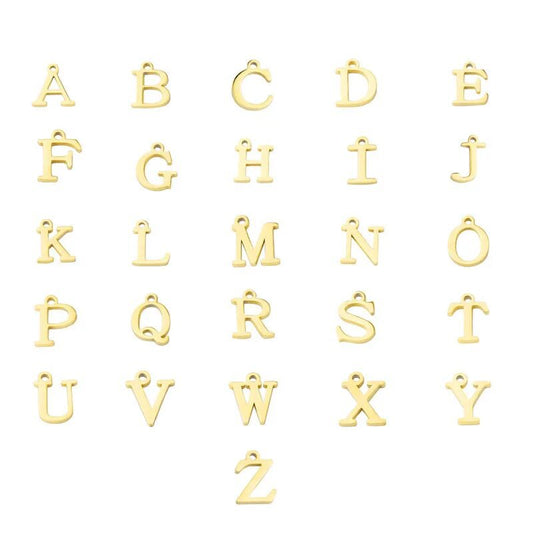 Initial Letter Love Knot Bracelet for Women | Gold Snake Chain