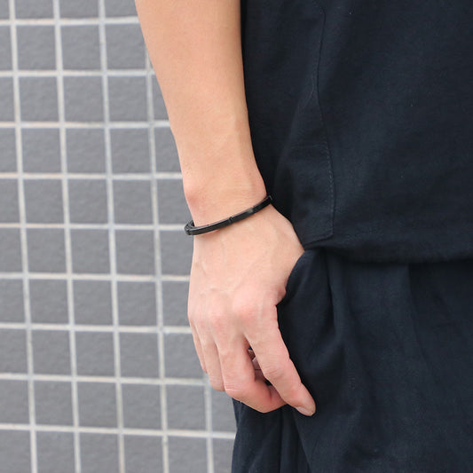 Men's Stainless Steel Geometric Bracelet | Korean Style