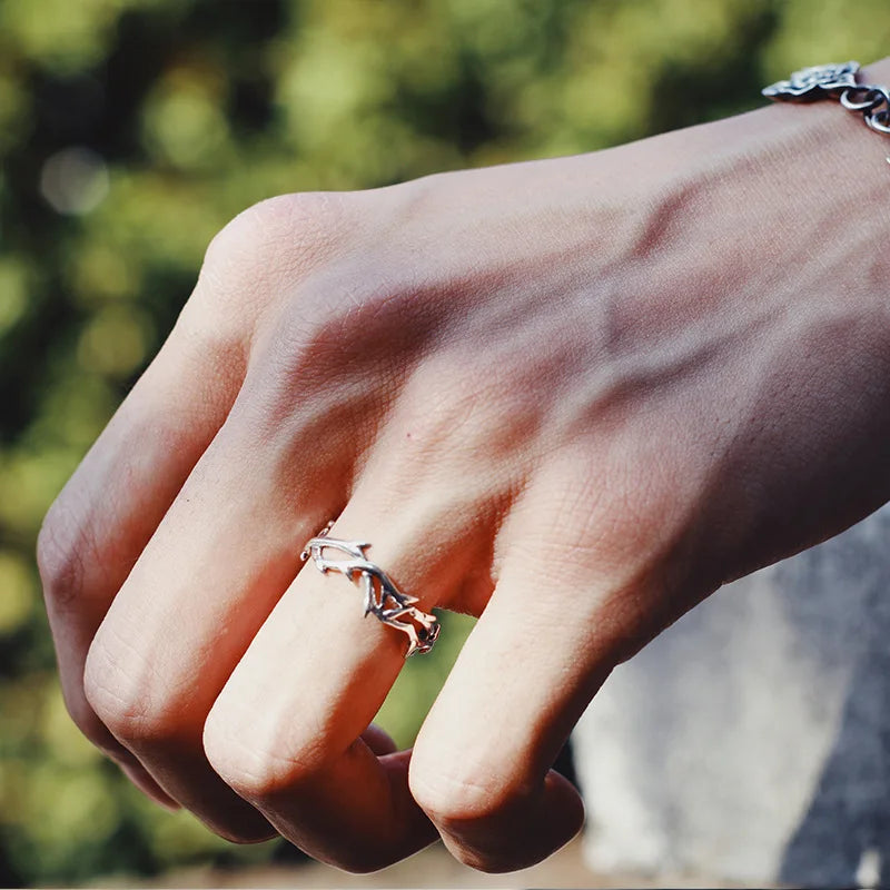 Vintage Branch and Thorn Ring for Women and Men