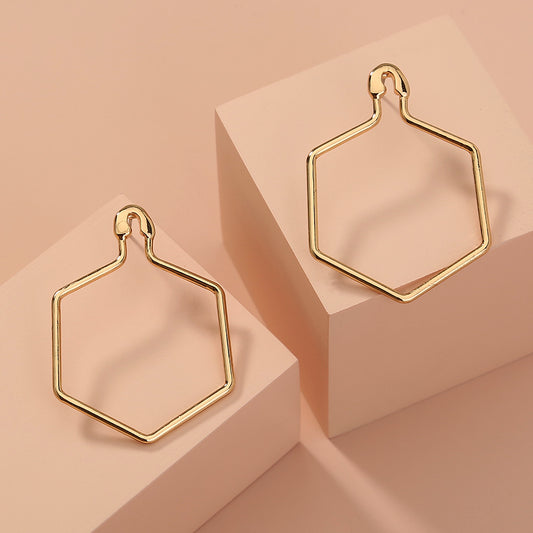 Diamond Pin Earrings | Zinc Alloy European Style Fashion Accessories