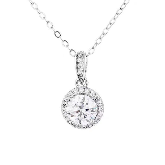 Silver Geometric Cross Chain Necklace | Electroplated