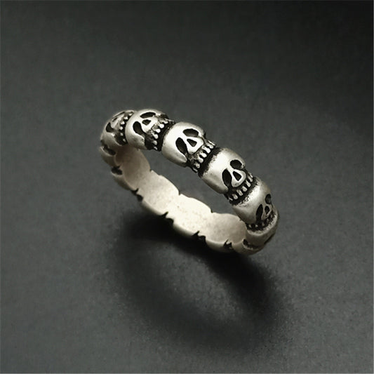 Vintage Skull Ring | Stainless Steel Unisex Retro Sizes 6–11
