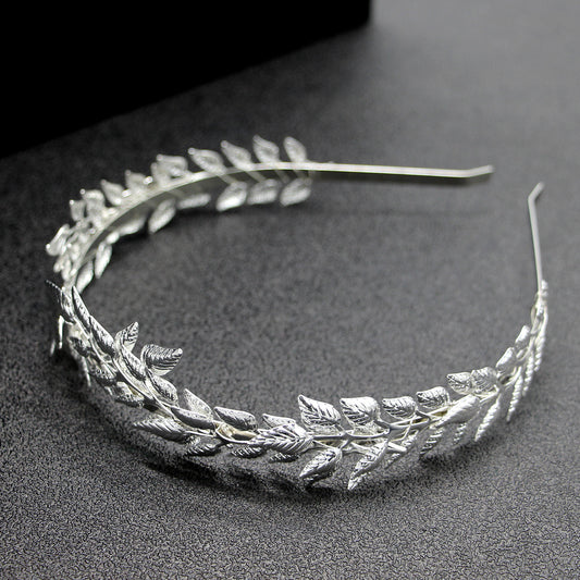 Golden Leaf Crown Headband | Iron Sheet Alloy 12x15cm