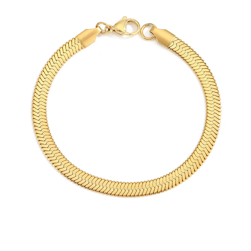 Gold Plated Stainless Steel Bracelet for Women