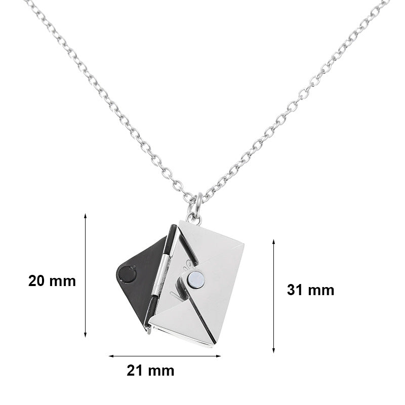 Envelope Love Letter Collarbone Necklace