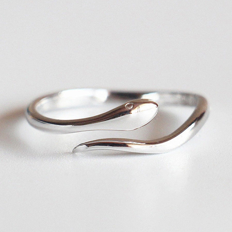 Silver Snake Ring | Copper Korean Style Unisex