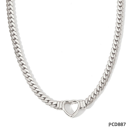 Hip Hop Love Woven Pendant Necklace