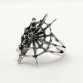 Spider Web Open Ring | Retro Hollow Copper Unisex