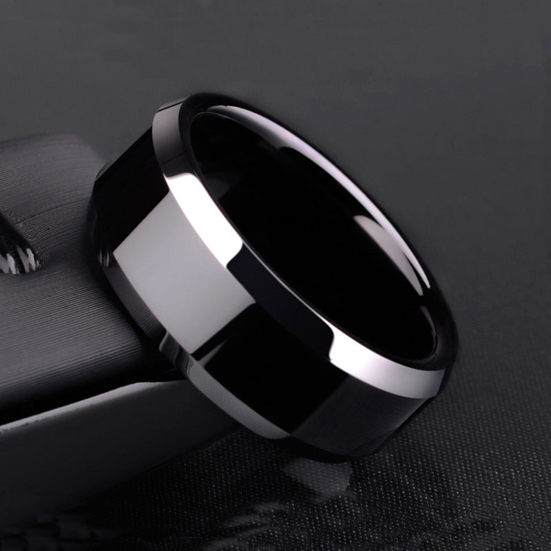 Niche Stainless Steel Couple Ring | Geometric Unisex Multi-Colour