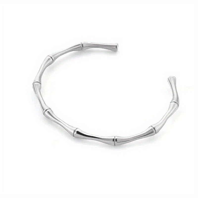 Bamboo Open Cuff Bracelet for Men & Women
