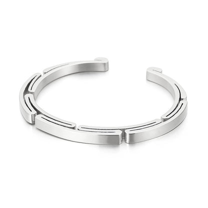 Men's Stainless Steel Geometric Bracelet | Korean Style