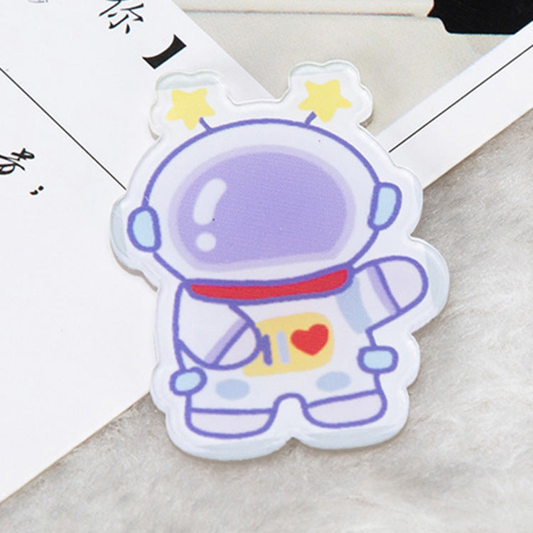 Cartoon Acrylic Astronaut Brooch | Spaceman Badge Bag Pendant