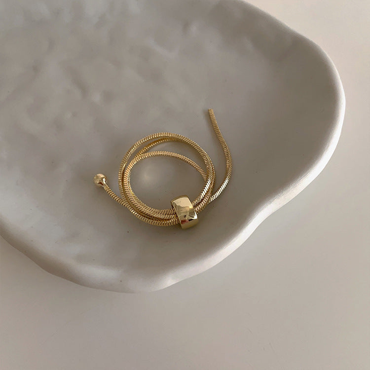 Multi-Layer Chain Ring | Metal Retro Personality Gold Silver