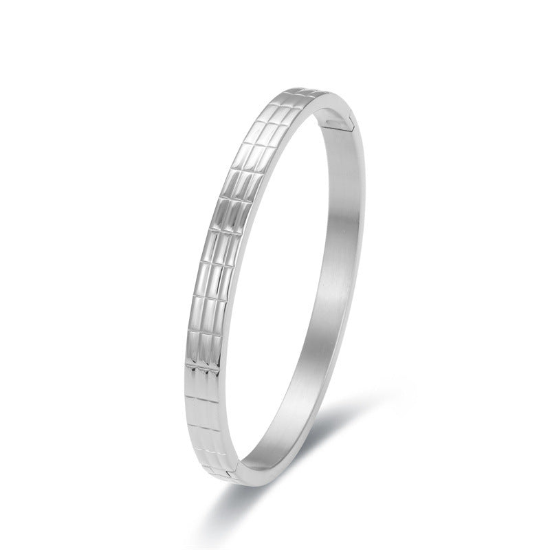 Titanium Steel Bracelet in Steel, Gold and Rose Gold