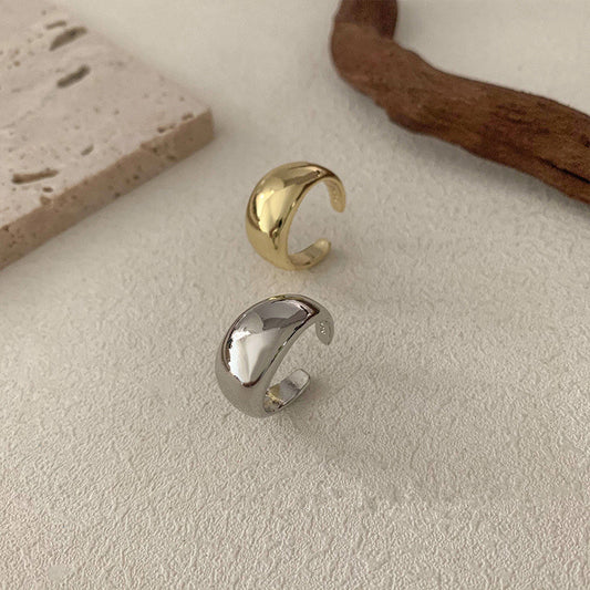 Vintage Chain Tail Ring | Copper Crown Design Adjustable Unisex
