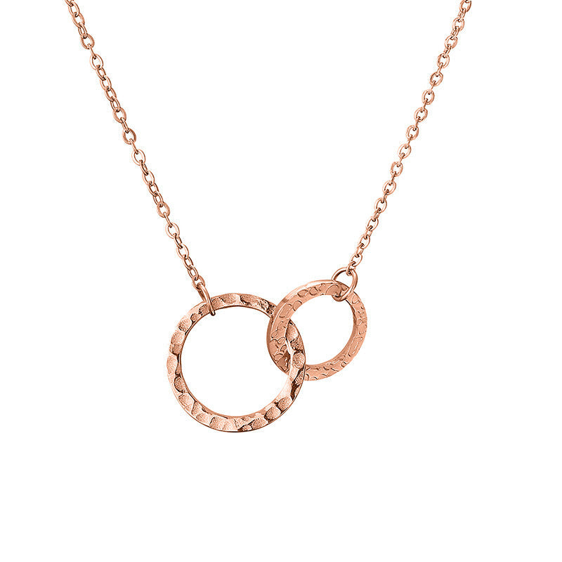Gold Hoop Pendant Necklace for Women