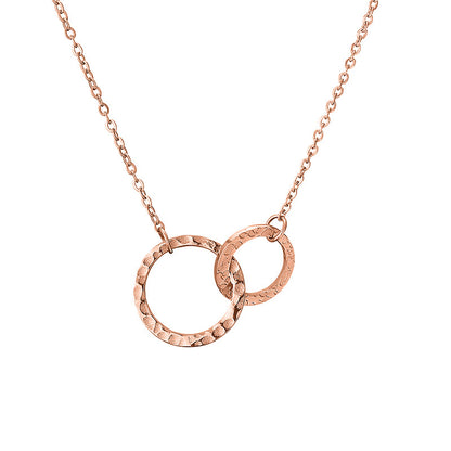 Gold Hoop Pendant Necklace for Women