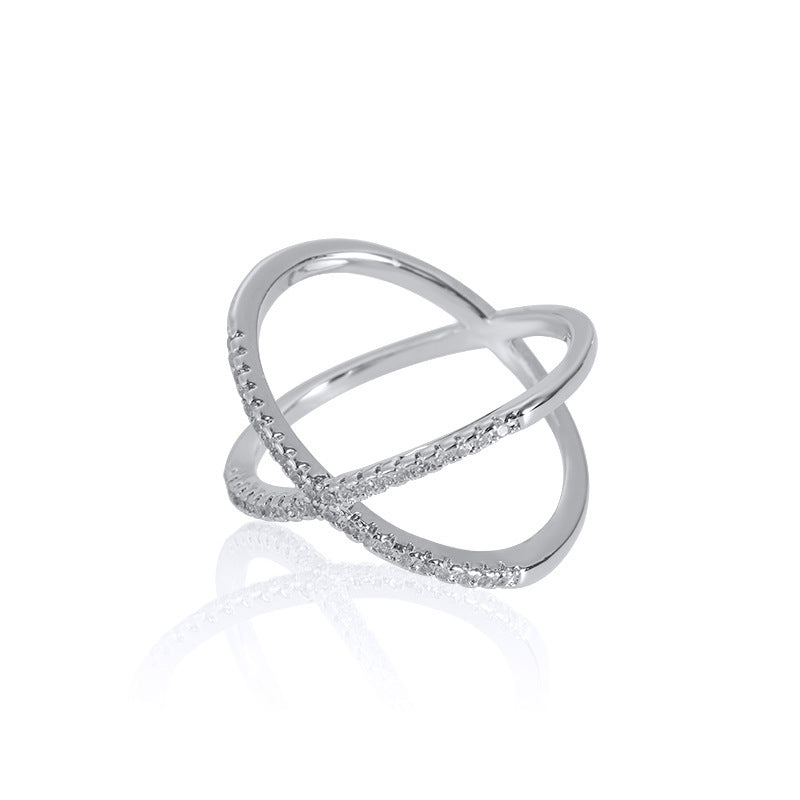 Micro Set Ring | Copper Unisex White Gold Rose Gold Sizes 6–10