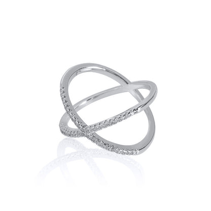Micro Set Ring | Copper Unisex White Gold Rose Gold Sizes 6–10