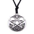 Lucky Round Pentagram Pendant Necklace