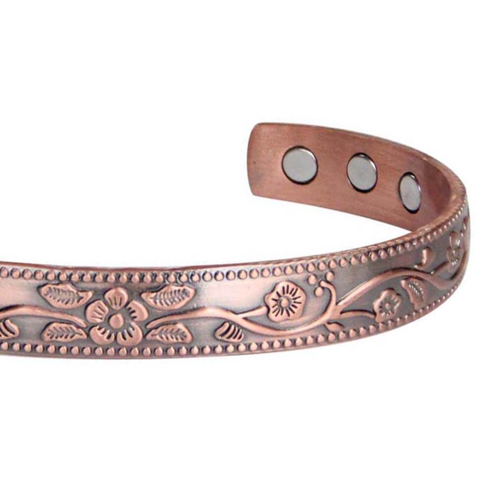 Magnetic Therapy Bracelet for Women in Red Copper