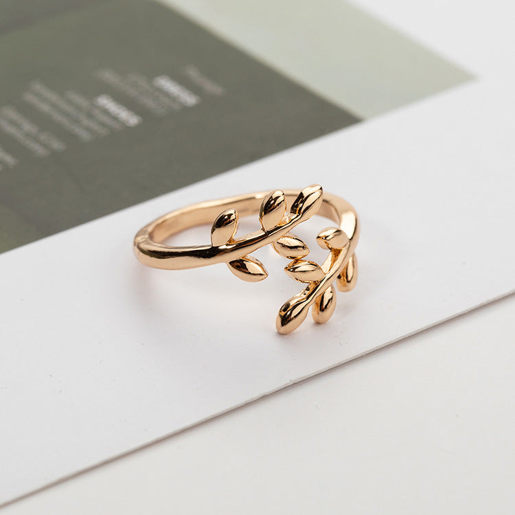 Copper Leaf Ring