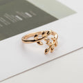Copper Leaf Ring