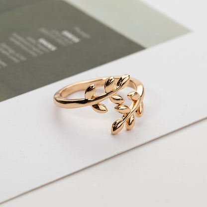 Copper Leaf Ring