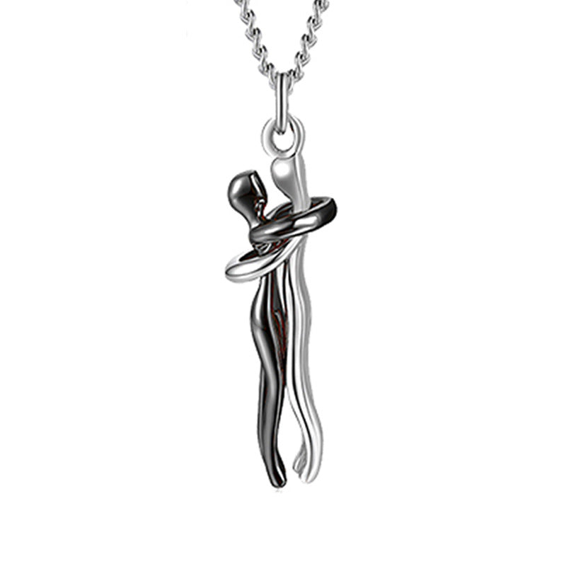 Love Hug Pendant Necklace | Unisex Collarbone Chain