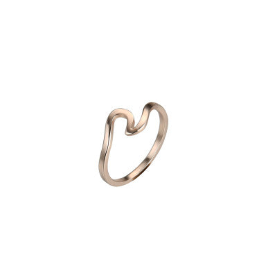 Wavy Couple Ring | Gold Silver Rose Gold