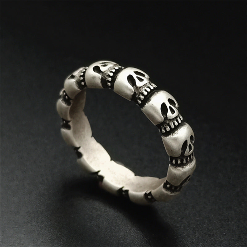 Vintage Skull Ring | Stainless Steel Unisex Retro Sizes 6–11