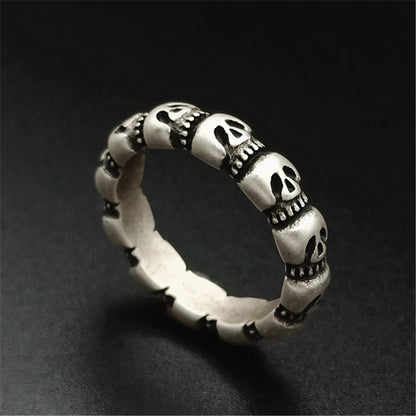 Vintage Skull Ring | Stainless Steel Unisex Retro Sizes 6–11