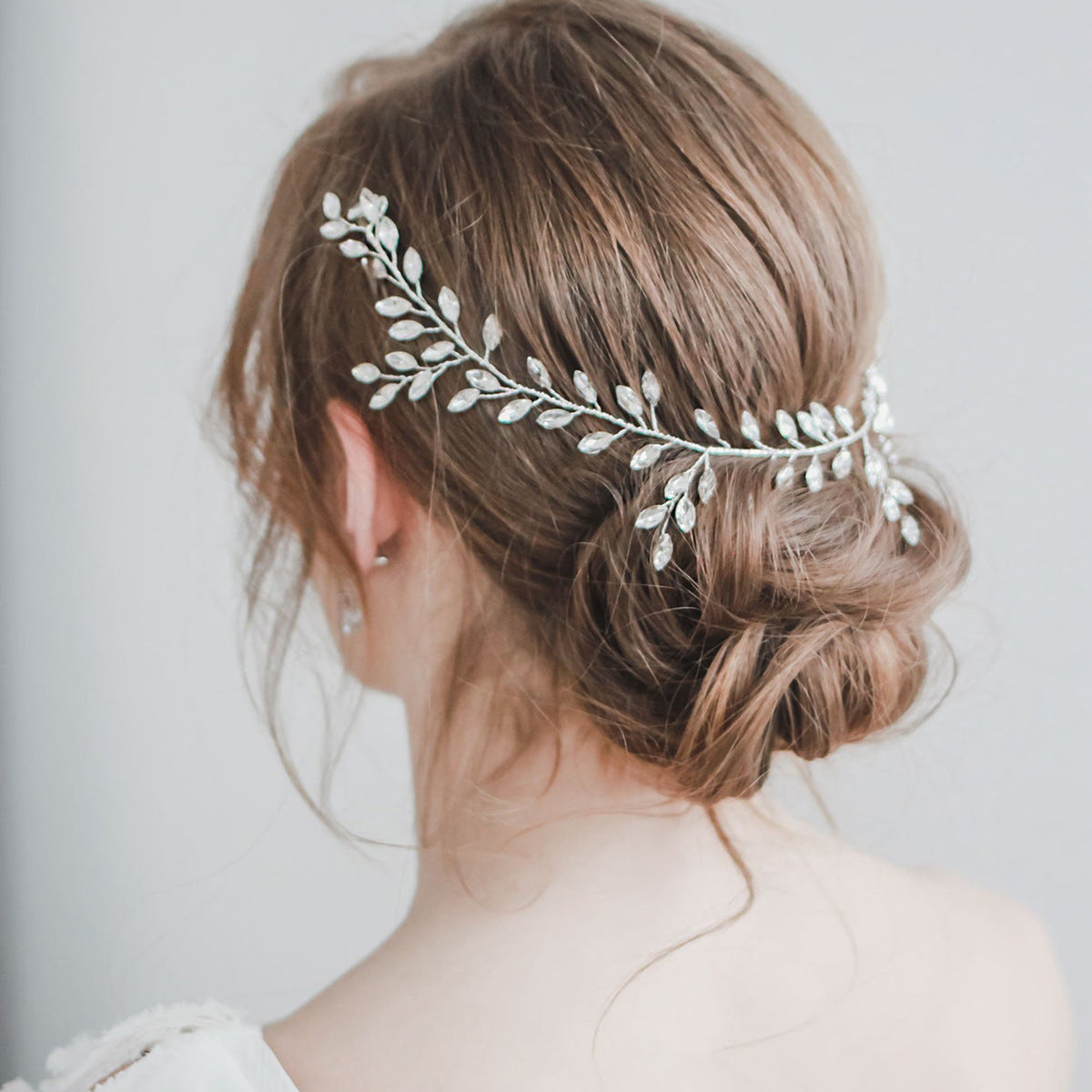 Horse Eye Rhinestone Chain Headband | Crystal Flower KC Gold Silver