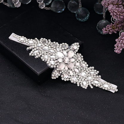 Glass Water Diamond Elastic Headband | Bridal Wedding Travel Gift