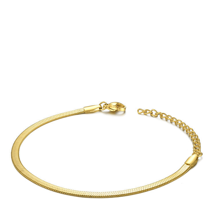 18K Gold Plated Titanium Steel Bracelet for Women
