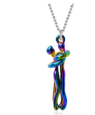 Love Hug Pendant Necklace | Unisex Collarbone Chain