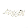 Pearl Bridal Hair Band | Glass Drill Korean Silver 26cm 13g