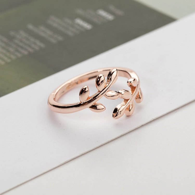 Copper Leaf Ring