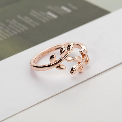 Copper Leaf Ring