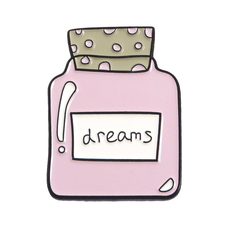 Pink Series Cartoon Brooch | Alloy Paint Geometric Unisex