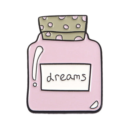 Pink Series Cartoon Brooch | Alloy Paint Geometric Unisex