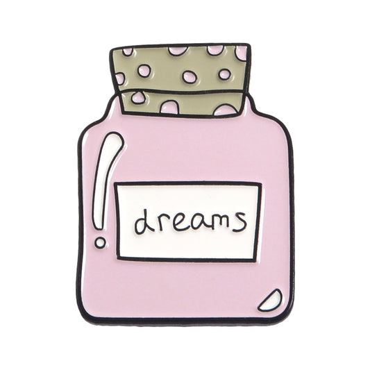 Pink Series Cartoon Brooch | Alloy Paint Geometric Unisex