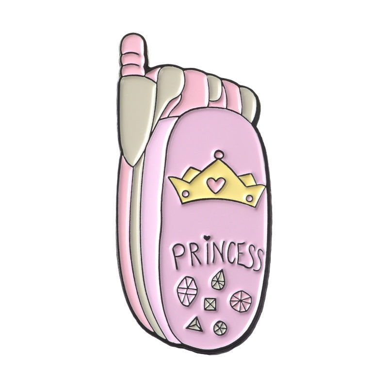 Pink Series Cartoon Brooch | Alloy Paint Geometric Unisex