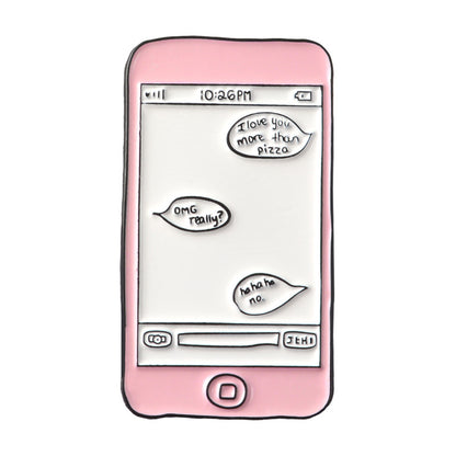 Pink Series Cartoon Brooch | Alloy Paint Geometric Unisex