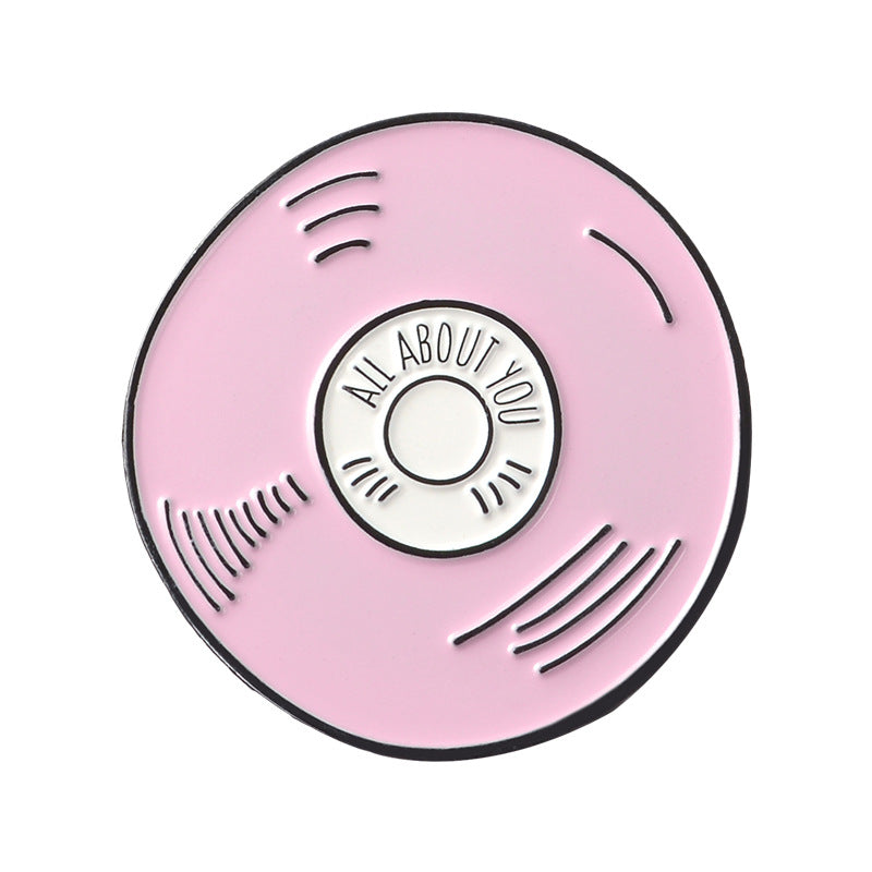 Pink Series Cartoon Brooch | Alloy Paint Geometric Unisex