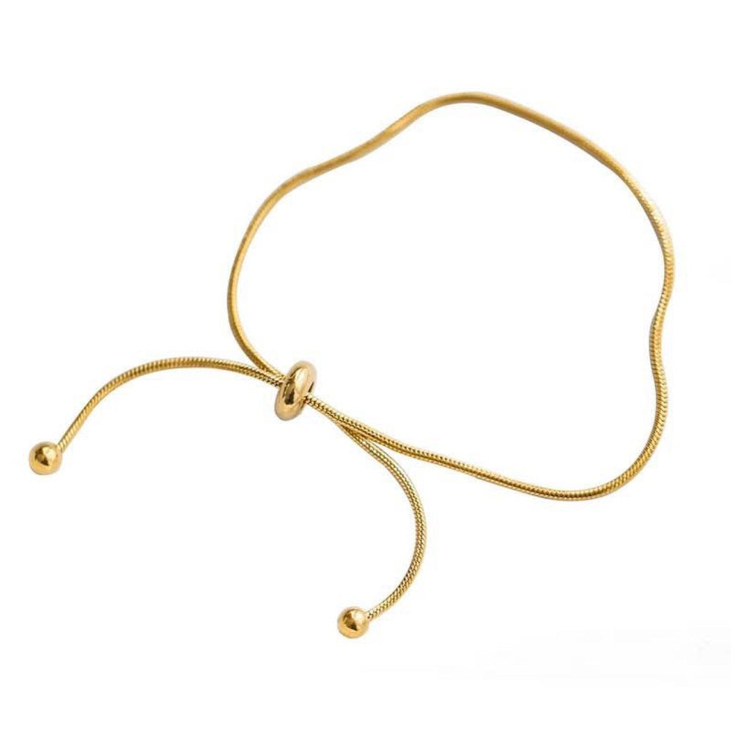 18K Gold Snake Chain Anklet | Titanium Steel Durable
