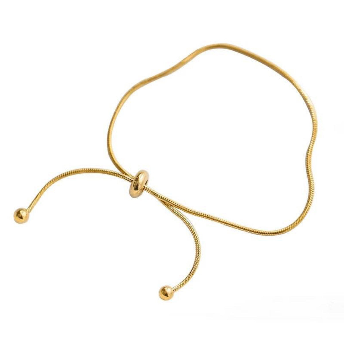 18K Gold Snake Chain Anklet | Titanium Steel Durable
